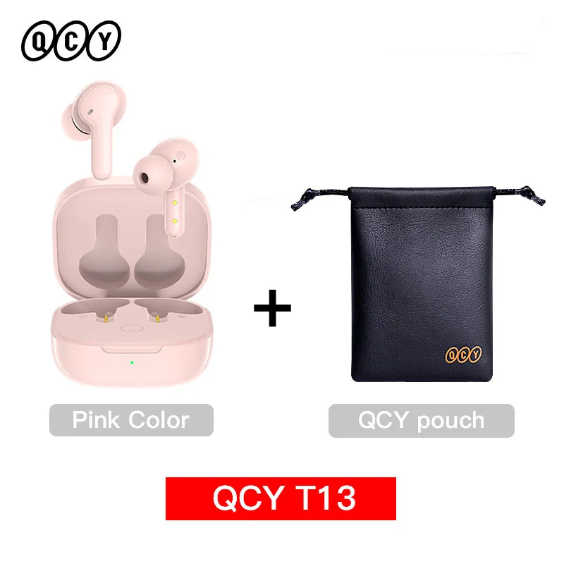 T13 Wireless Headphones 7.2Mm Drivers TWS Bluetooth 5.1 Earphones 40H Long Playtime Fast Charge 4 Mic ENC HD Call Earbuds
