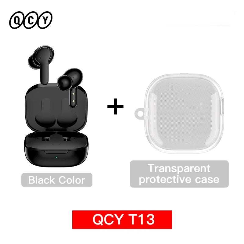 T13 Wireless Headphones 7.2Mm Drivers TWS Bluetooth 5.1 Earphones 40H Long Playtime Fast Charge 4 Mic ENC HD Call Earbuds