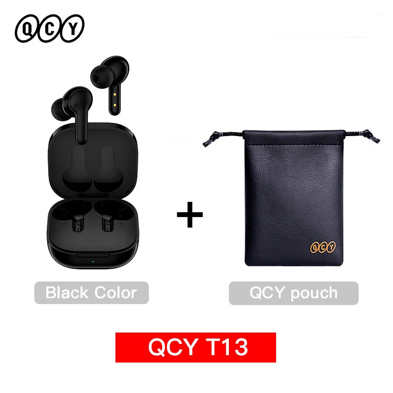 T13 Wireless Headphones 7.2Mm Drivers TWS Bluetooth 5.1 Earphones 40H Long Playtime Fast Charge 4 Mic ENC HD Call Earbuds