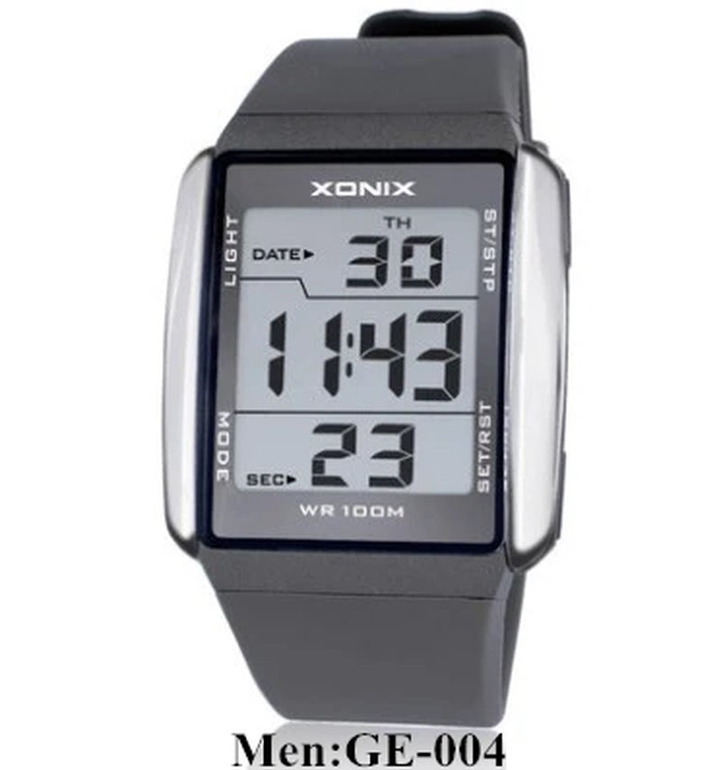 Men Sports Watches Waterproof 100M Outdoor Fun Multifunction Digital Watch Swimming Running LED Wristwatch Montre Homme