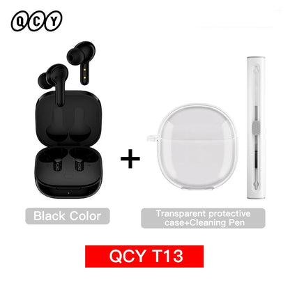 T13 Wireless Headphones 7.2Mm Drivers TWS Bluetooth 5.1 Earphones 40H Long Playtime Fast Charge 4 Mic ENC HD Call Earbuds