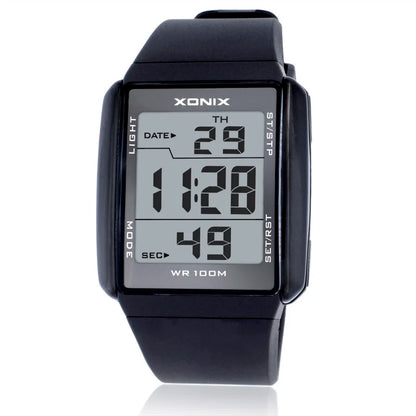 Men Sports Watches Waterproof 100M Outdoor Fun Multifunction Digital Watch Swimming Running LED Wristwatch Montre Homme